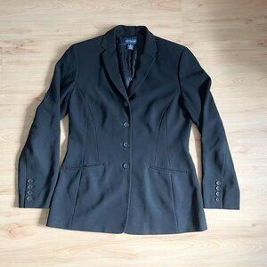 Ann Taylor Black blazer jacket with shoulder pads Size 10 Women